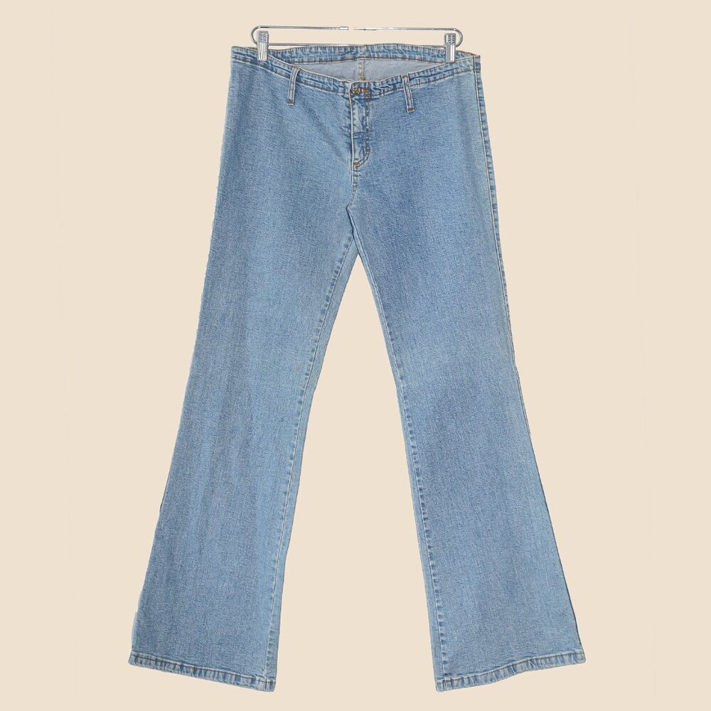 Miss Sixty y2k 90s Low Rise Wide Leg Jeans Size Large Fall‎ Vintage Denim Pants